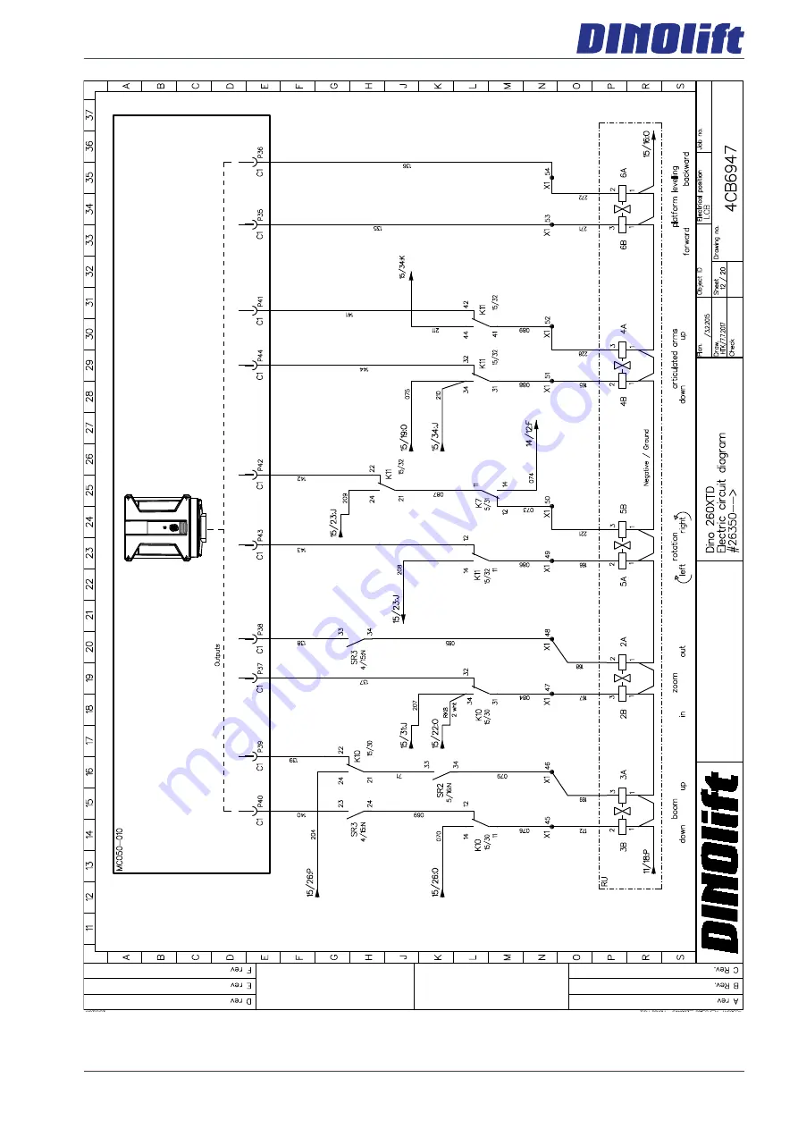 Dinolift DINO 260XTD Maintenance Instructions Manual Download Page 71