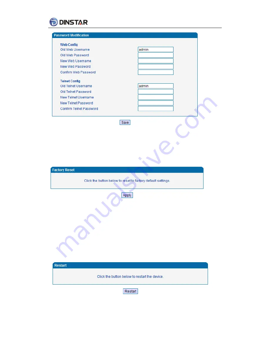 Dinstar DAG Series User Manual Download Page 57