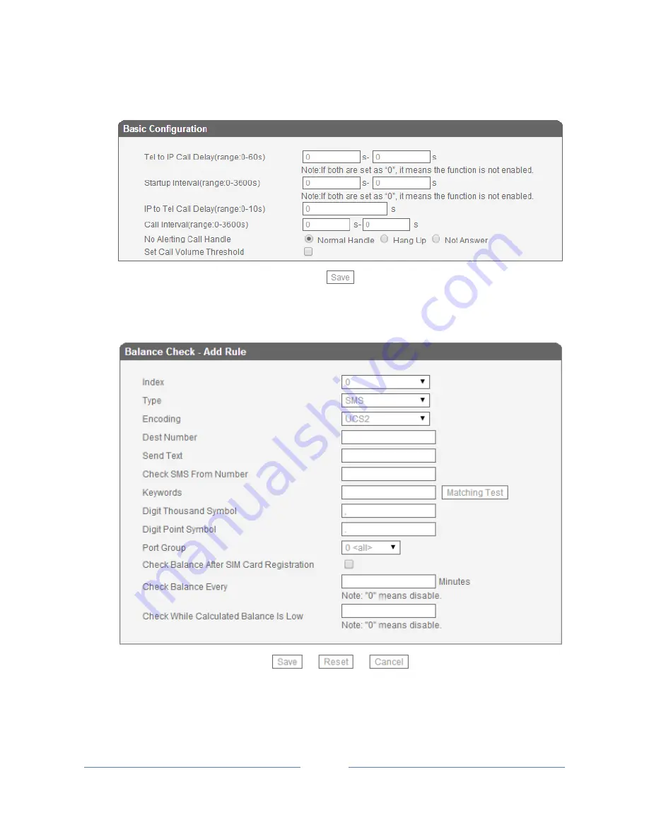 Dinstar DWG2000 Series User Manual Download Page 43