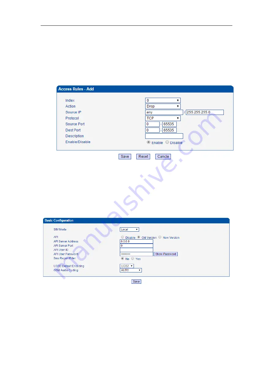 Dinstar UC2000-VE User Manual Download Page 34