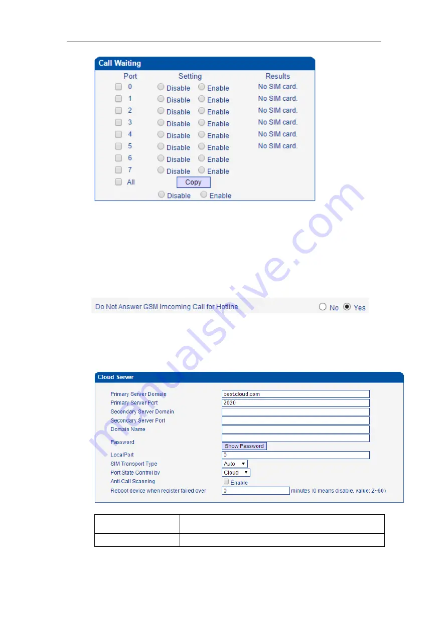 Dinstar UC2000-VE User Manual Download Page 46