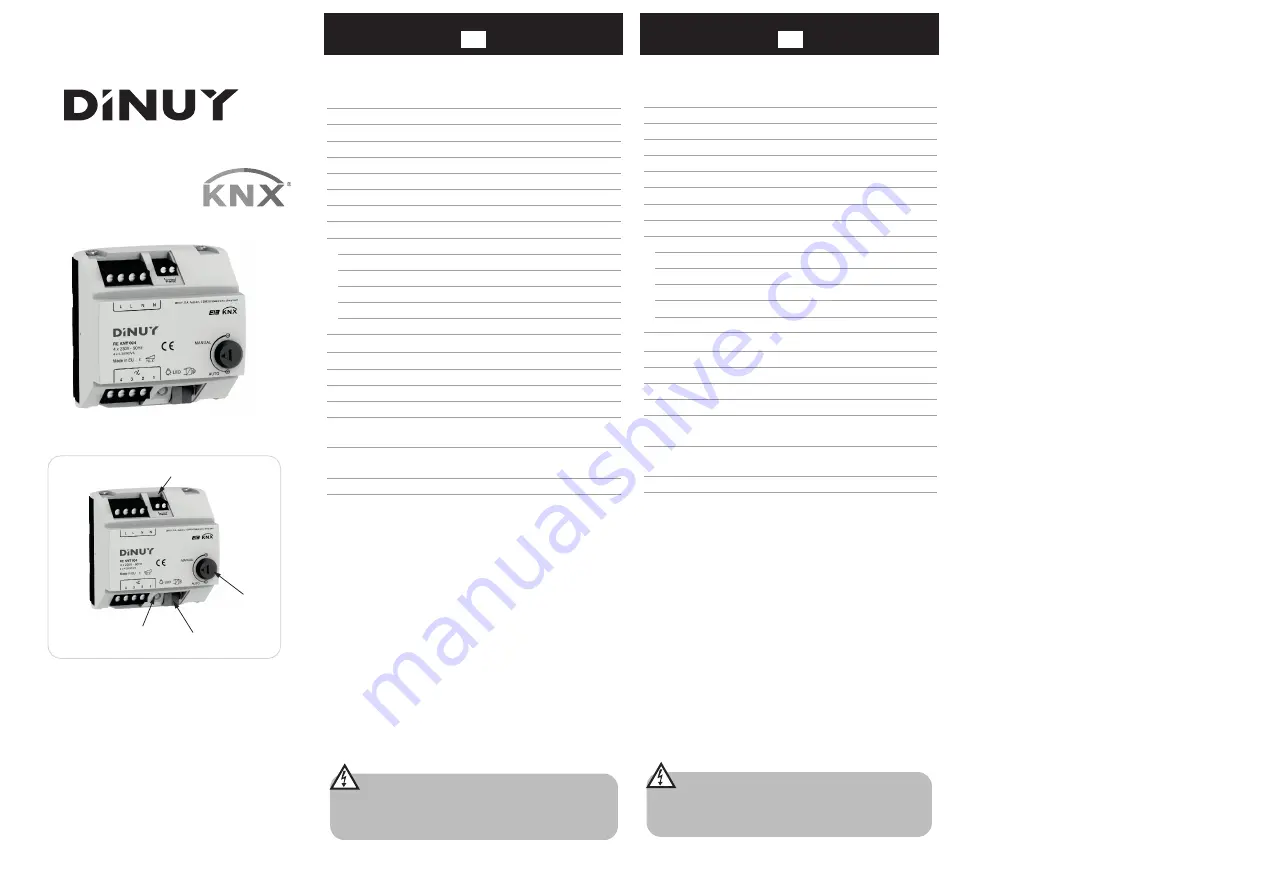 DINUY RE KNT 004 Manual Download Page 1