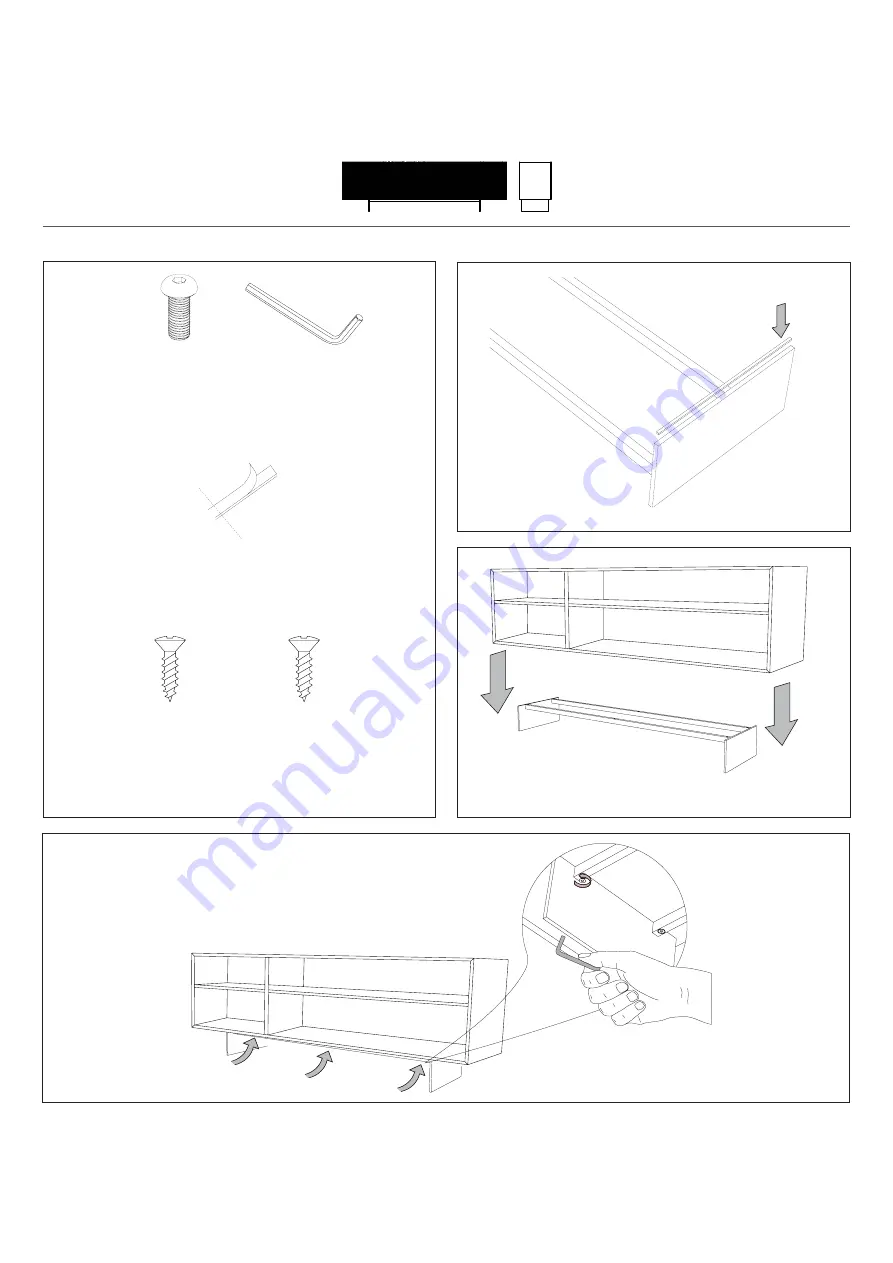 diotti Barcode Sideboard Assembly Sheet Download Page 1