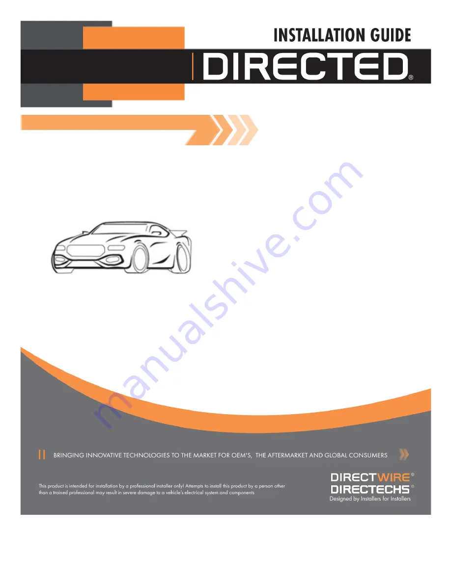 Directed 403.SUBARU1 Installation Manual Download Page 1