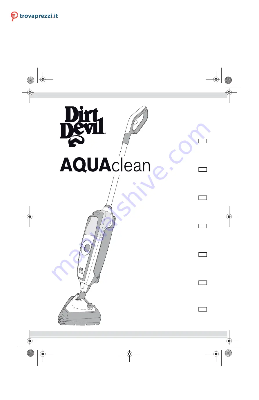 Dirt Devil AQUAClean DD301-0 Скачать руководство пользователя страница 1