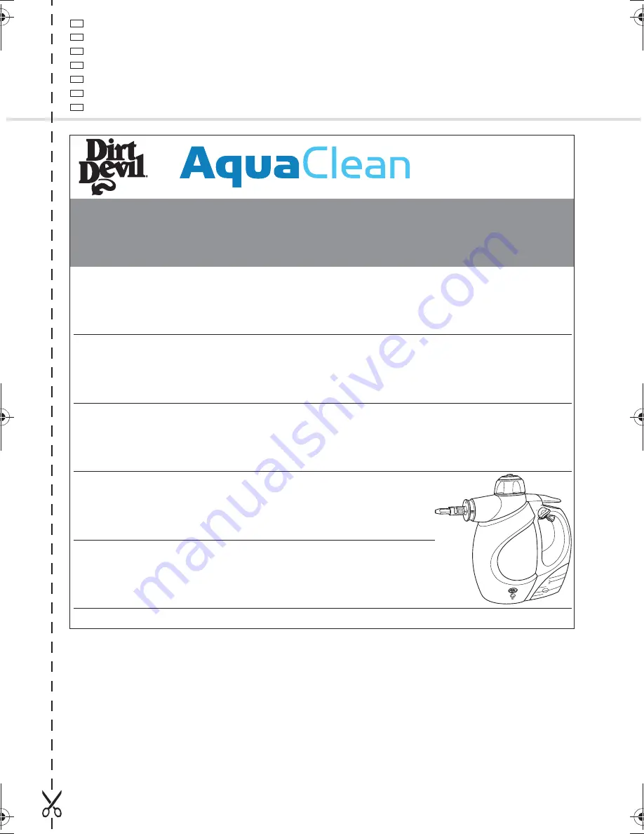 Dirt Devil AquaClean M317 Operating Manual Download Page 177