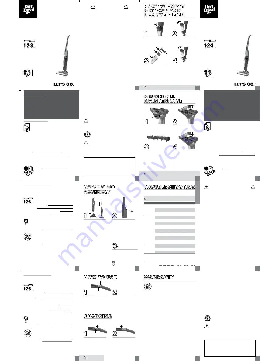 Dirt Devil BD22050 User Manual Download Page 1