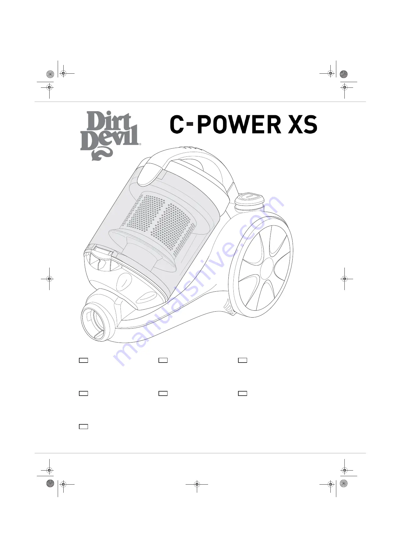 Dirt Devil C-POWER XS Скачать руководство пользователя страница 1