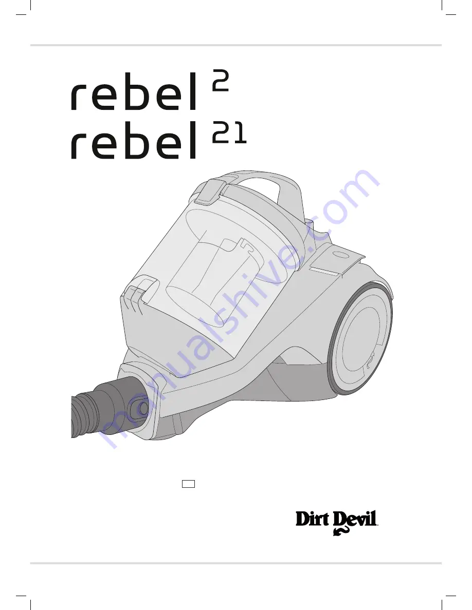 Dirt Devil DC-RB20 Operating Manual Download Page 1