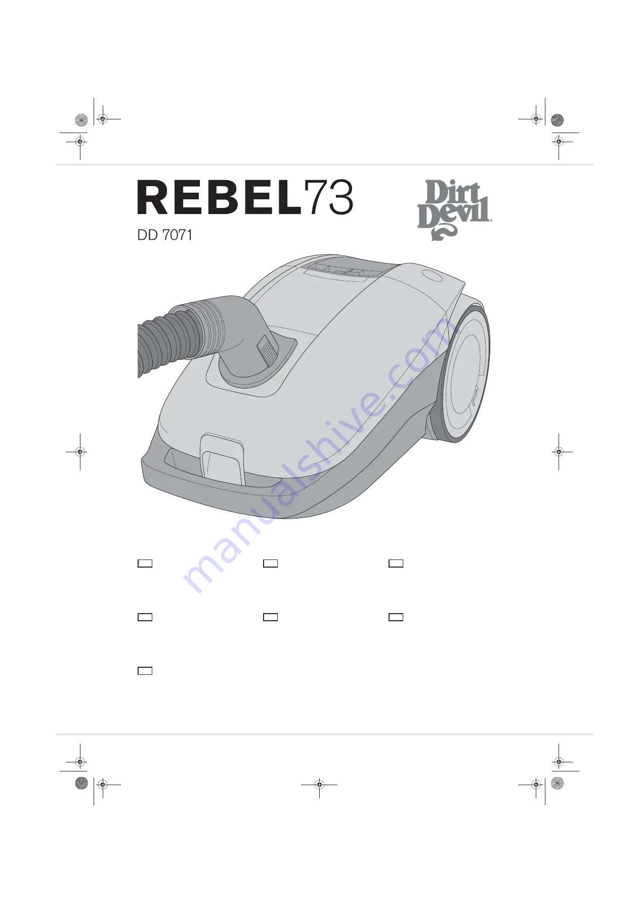 Dirt Devil DD 7071 Operating Manual Download Page 1