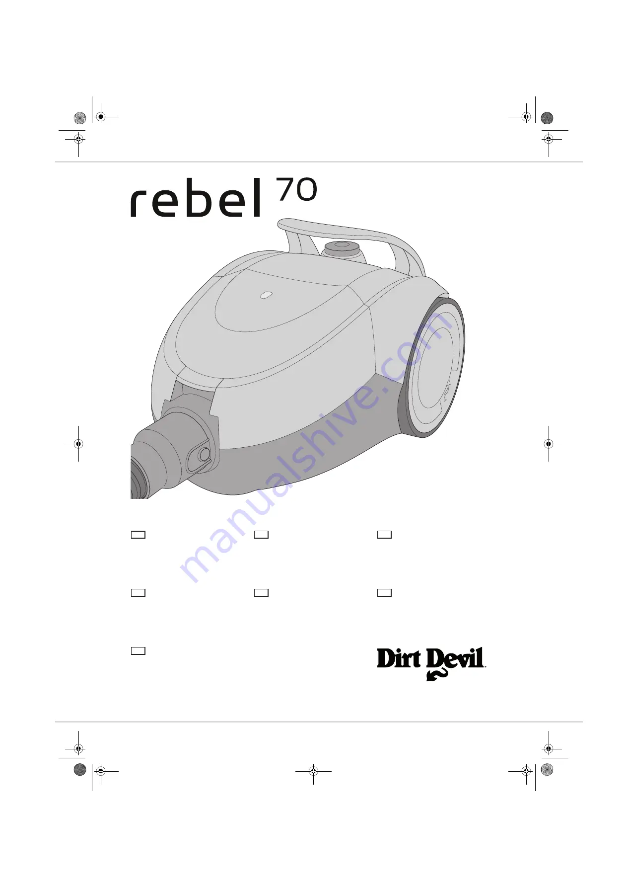 Dirt Devil DD7700 Operating Manual Download Page 1