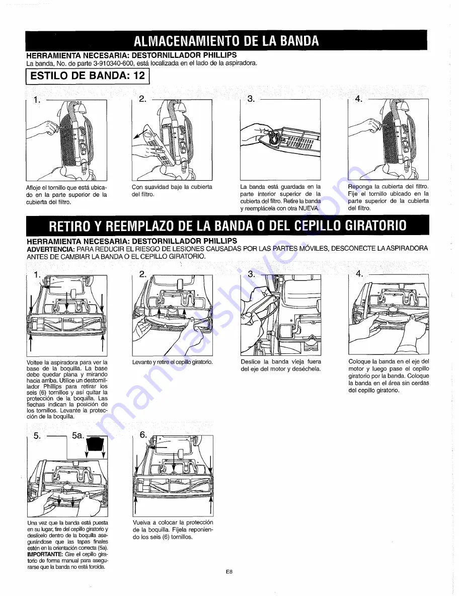 Dirt Devil Platinum Force Owner'S Manual Download Page 20