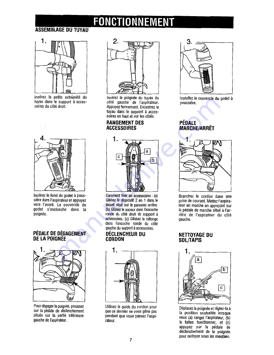 Dirt Devil Vacuum Cleaner Owner'S Manual Download Page 30