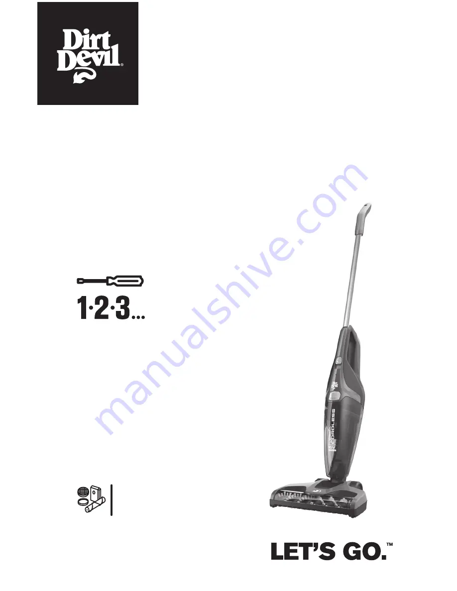 Dirt Devil Versa Cordless BD22025 Скачать руководство пользователя страница 1