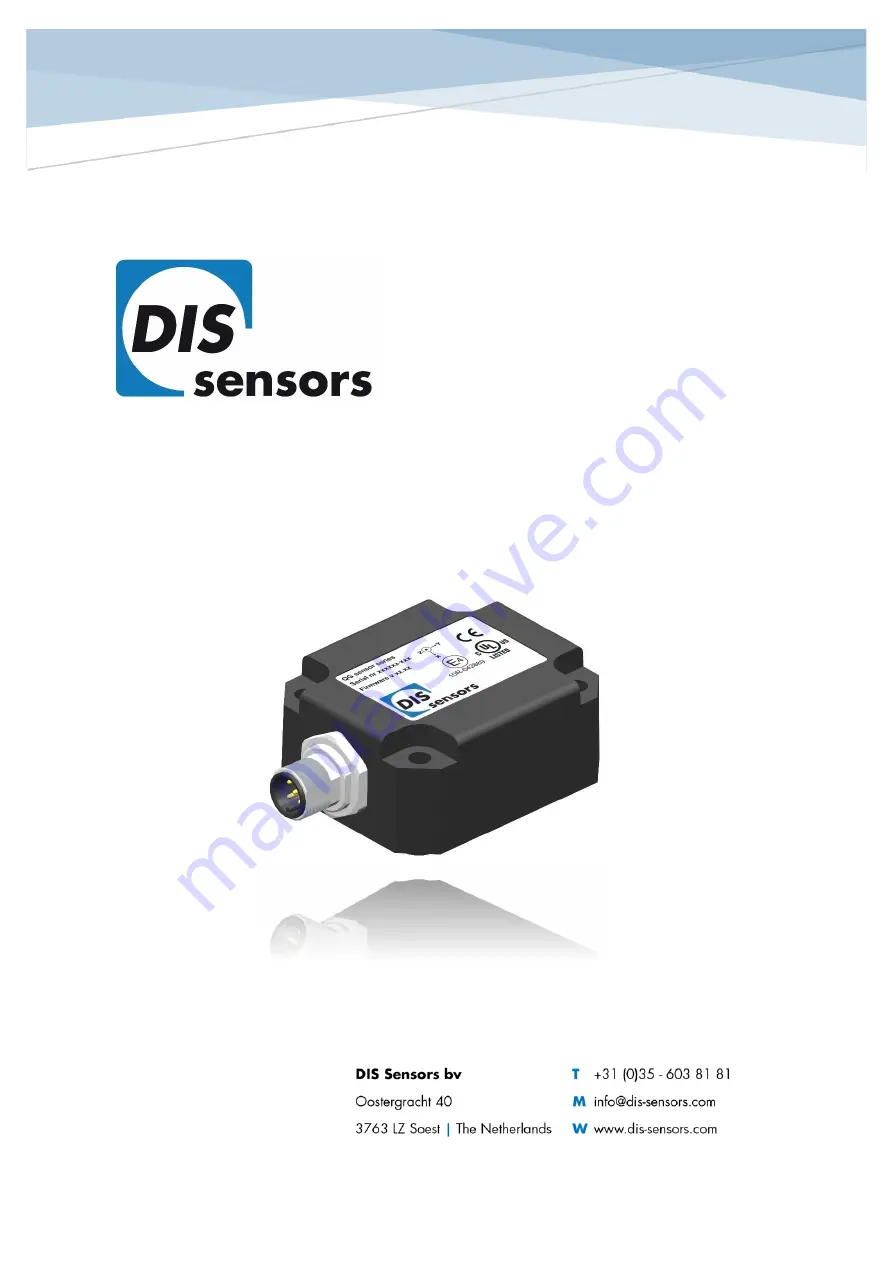 DIS Sensors QG65D User Manual Download Page 1