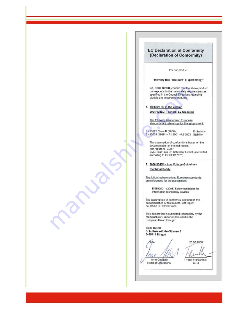 Disc Blu-Safe User Manual Download Page 43