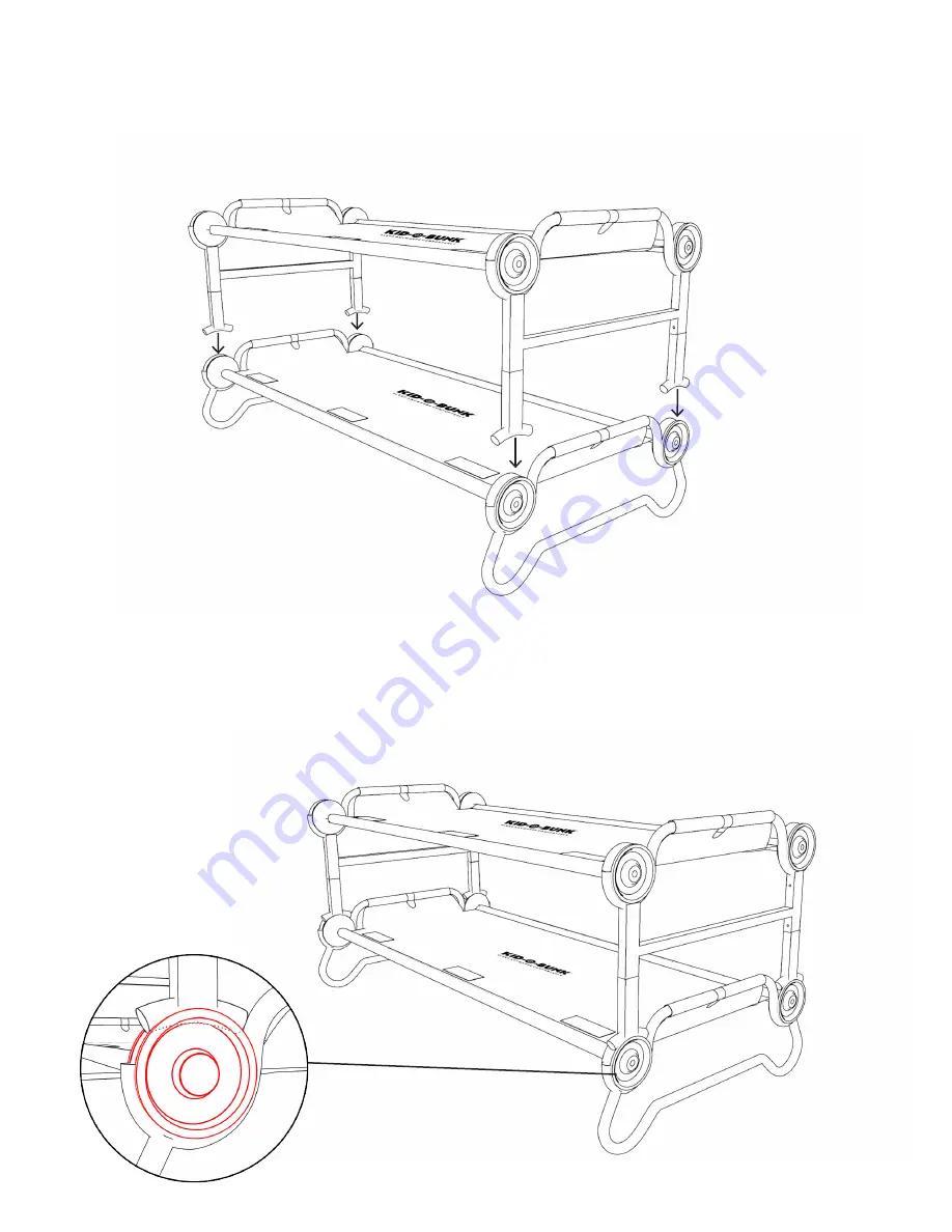 DISCOBED KID-O-BUNK Assembly Instructions Manual Download Page 13