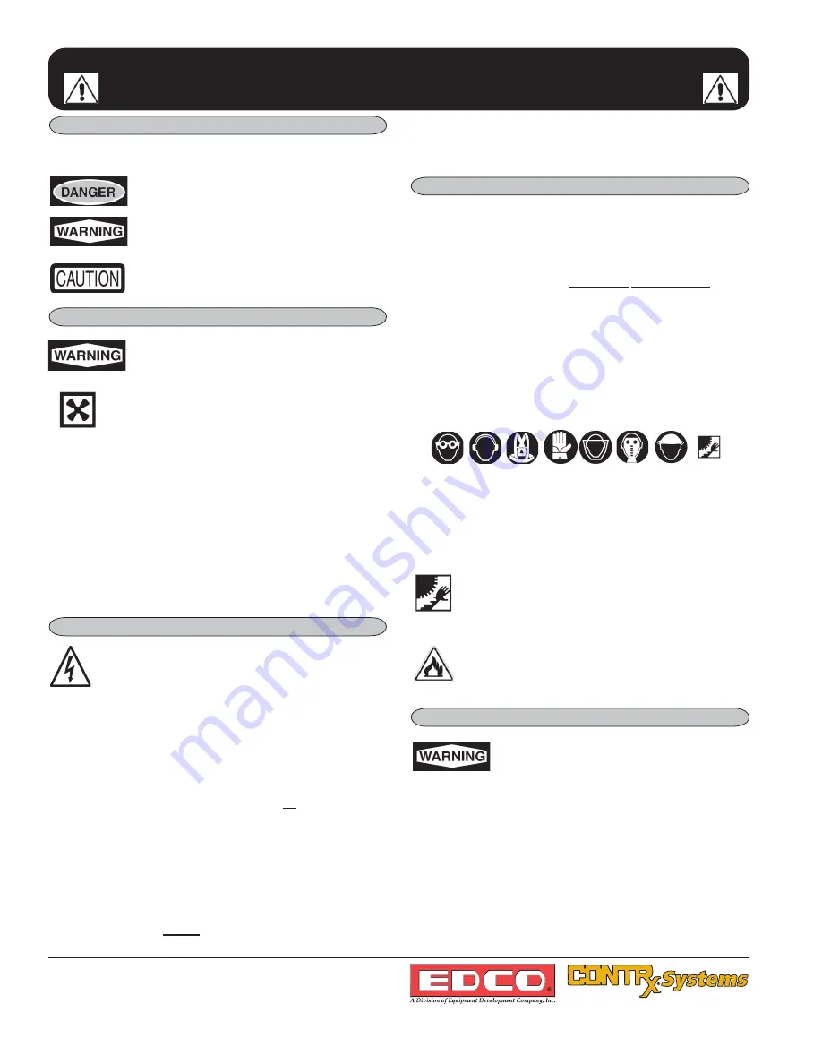 Discount Equipment VORTEX-300 Operator'S Instruction Manual Download Page 3