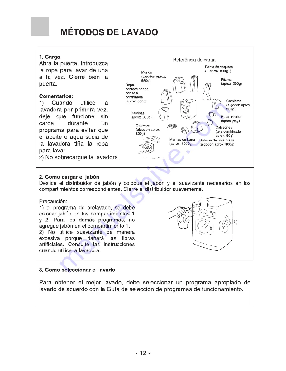 Dismar W600TE (Spanish) Manual De Instrucciones Download Page 13