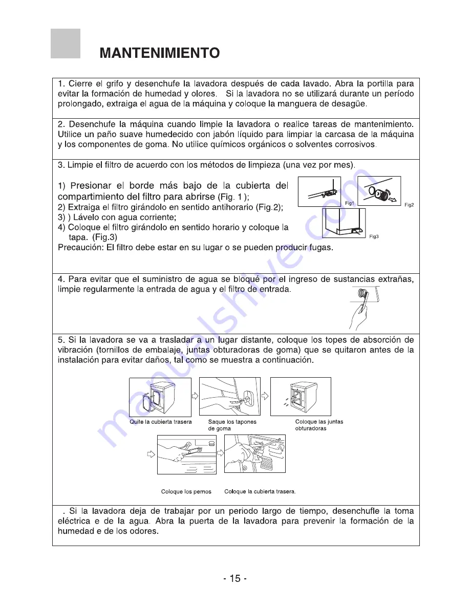 Dismar W600TE (Spanish) Manual De Instrucciones Download Page 16