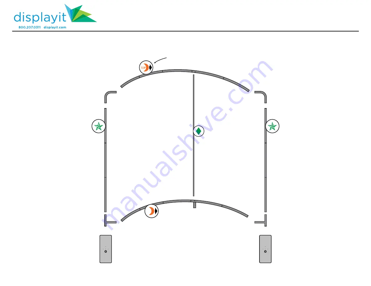 displayit 10 Foot Assembly Instruction Download Page 2