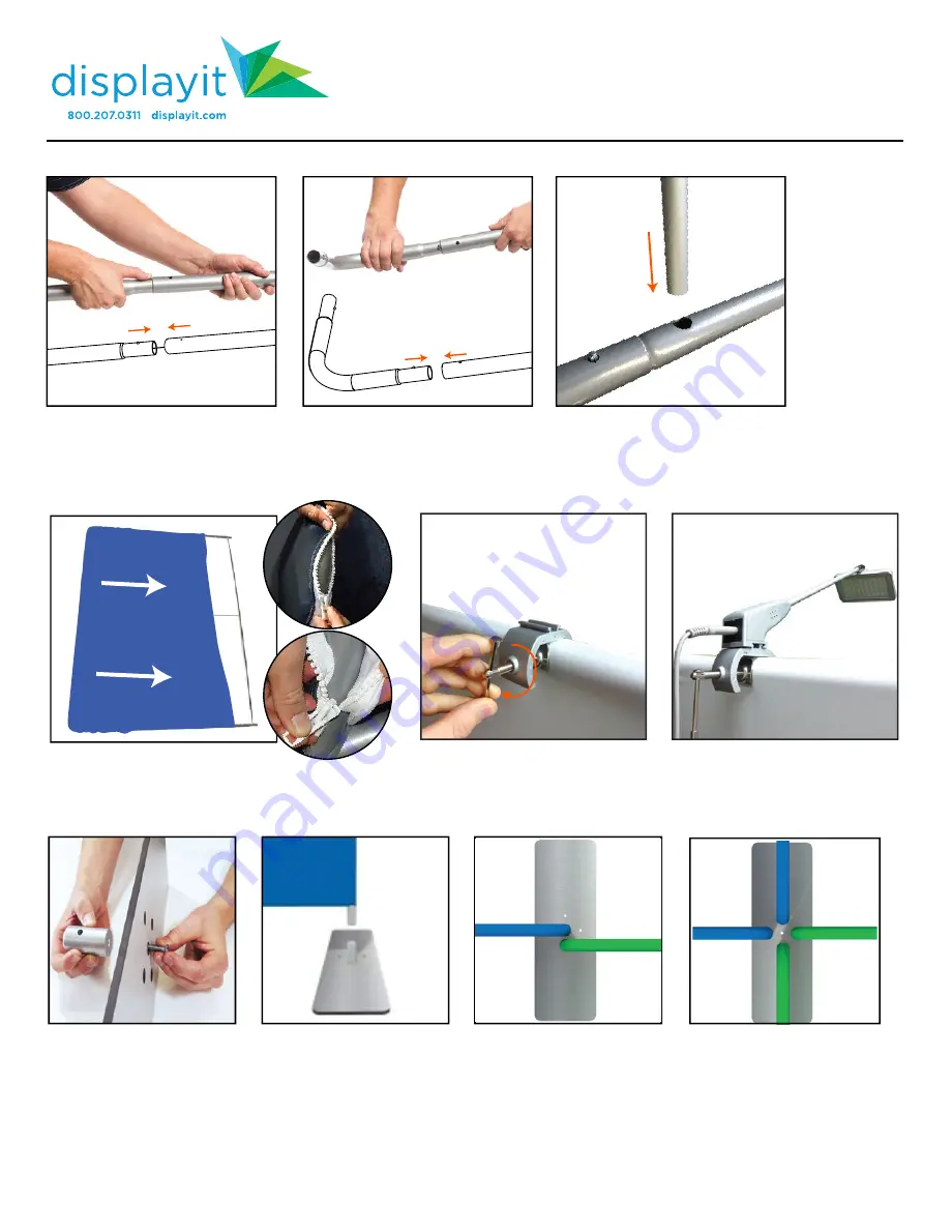 displayit 5 Foot Assembly Instructions Download Page 1