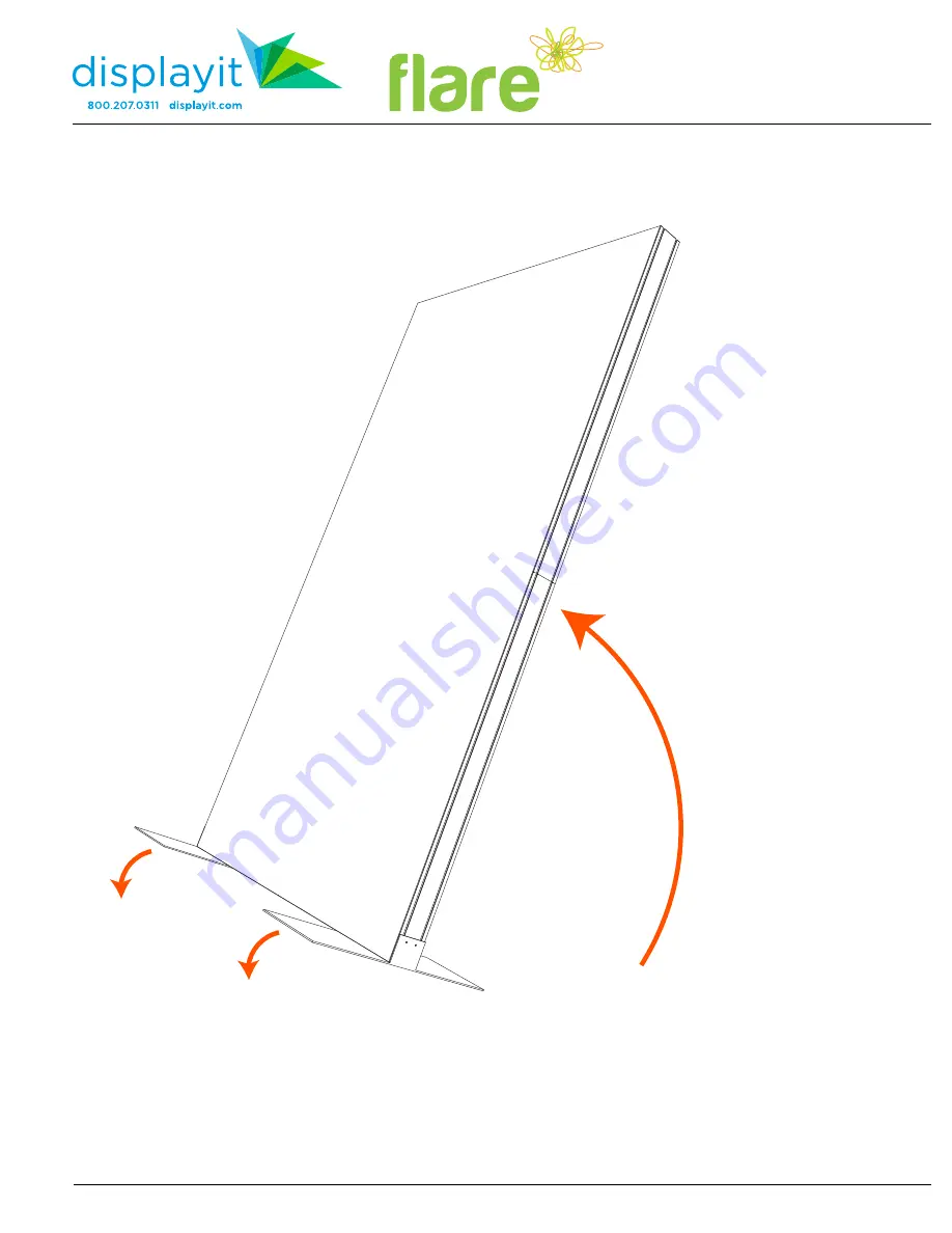 displayit 8' flare Assembly Instructions Manual Download Page 6