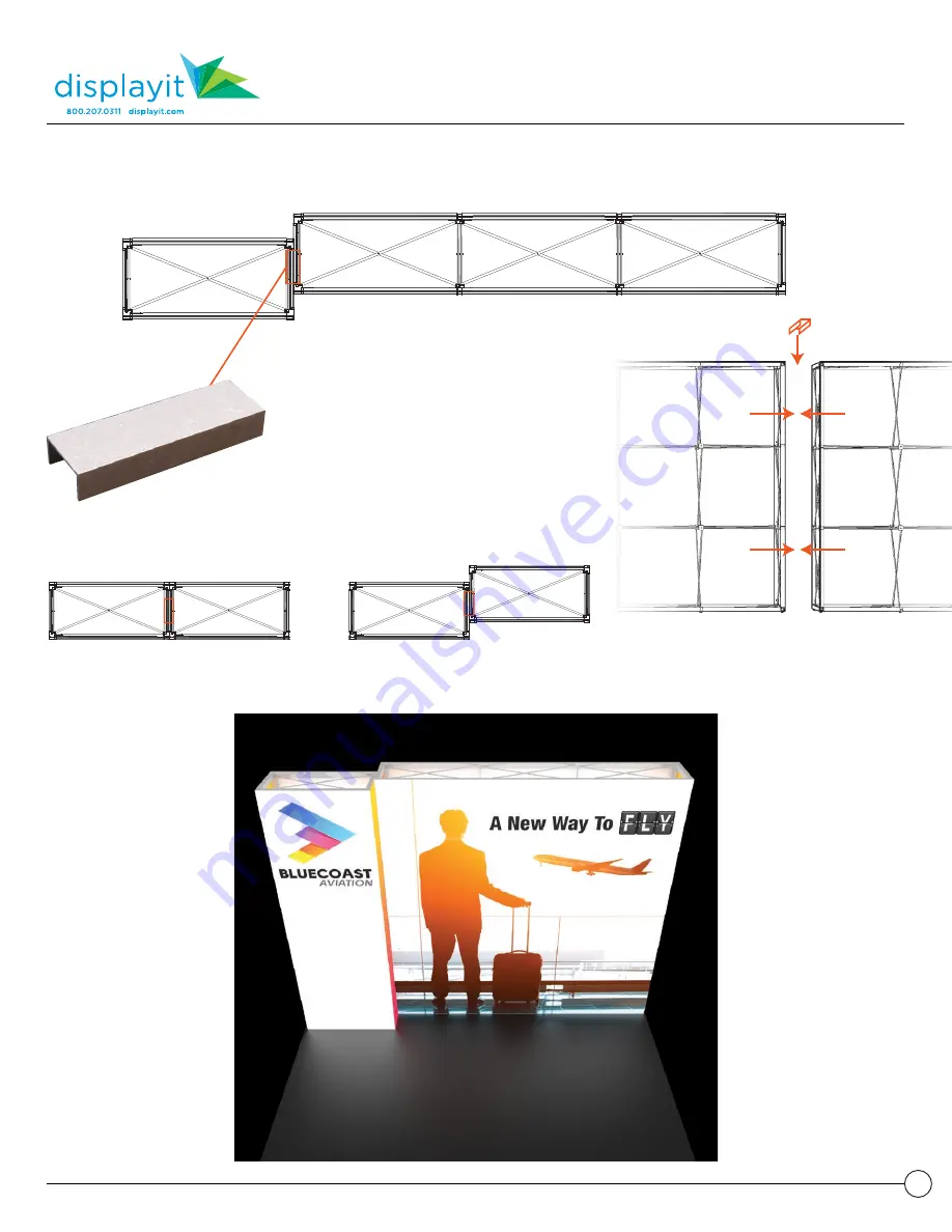 displayit Graffiti:Plus Wall - Kit A Assembly Instructions Download Page 4