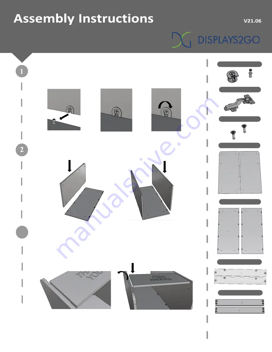 Displays2go LCKDPZSSBK2 Скачать руководство пользователя страница 1