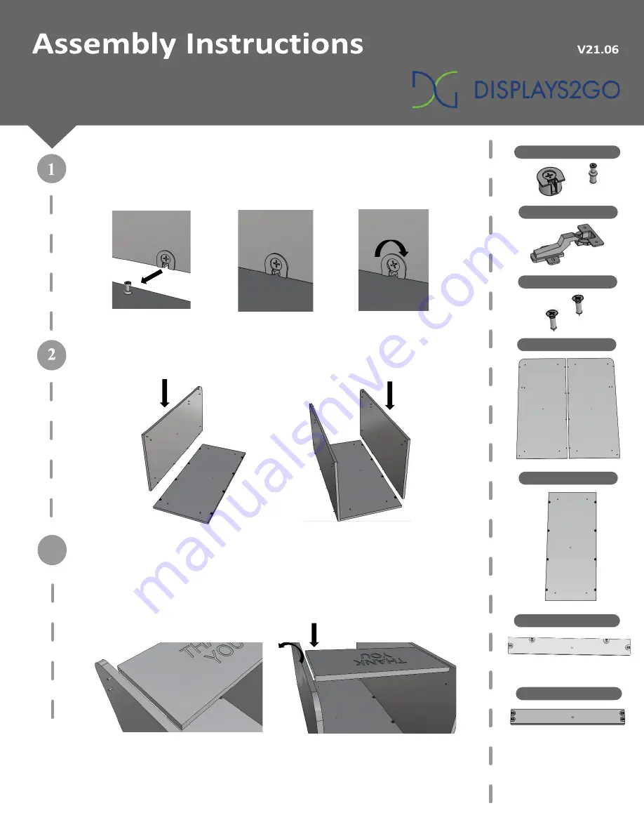 Displays2go LCKDPZTRBK2 Скачать руководство пользователя страница 1