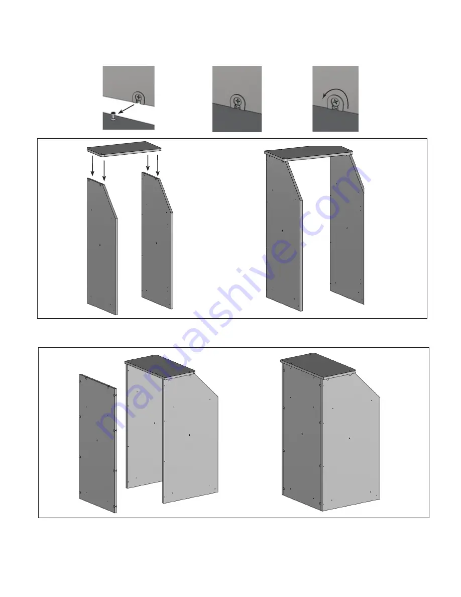 Displays2go LCKDTLCSBK2 Assembly Instructions Download Page 3