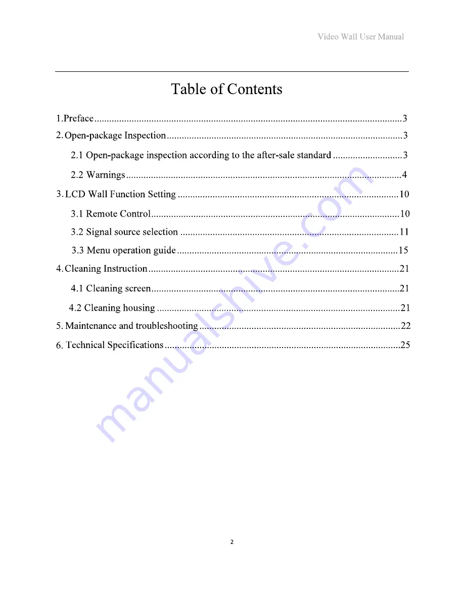 Displays2go VW22BDL49 User Manual Download Page 2