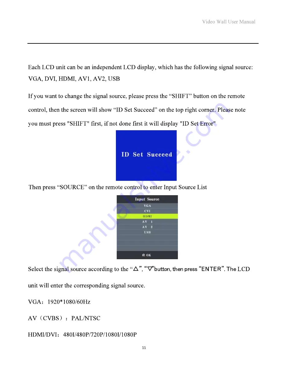 Displays2go VW22BDL49 Скачать руководство пользователя страница 11