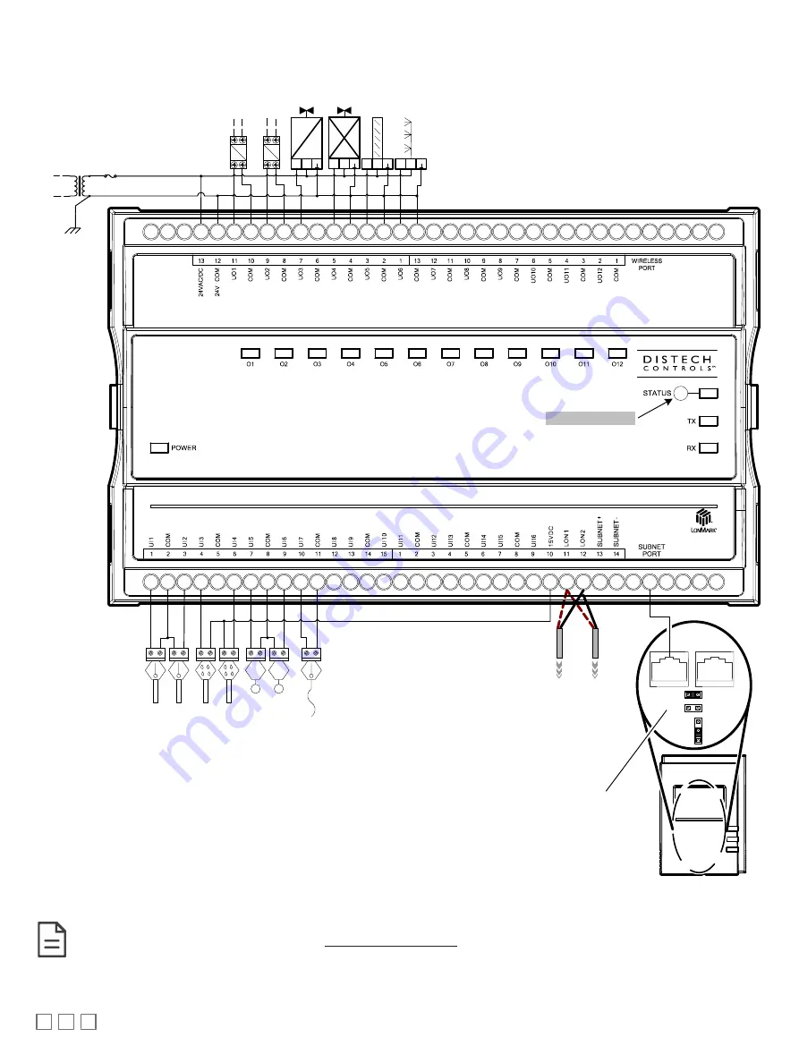 Distech LonWorks ECL-203 Series Installation Manual Download Page 14