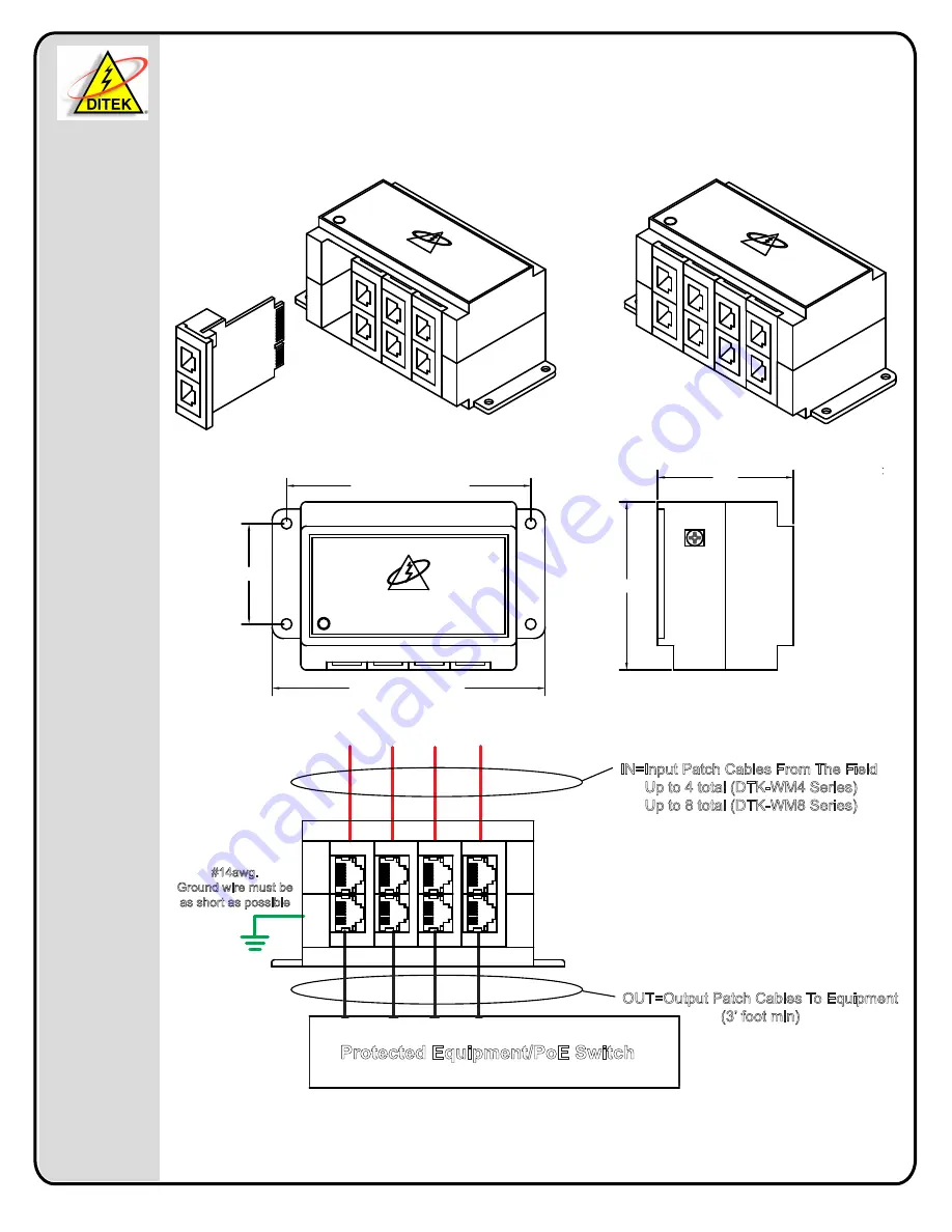 Ditek DTK-WM4 Series Скачать руководство пользователя страница 2