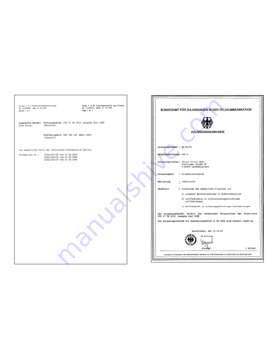 Dittel FSG 5 Operating Instructions Download Page 3