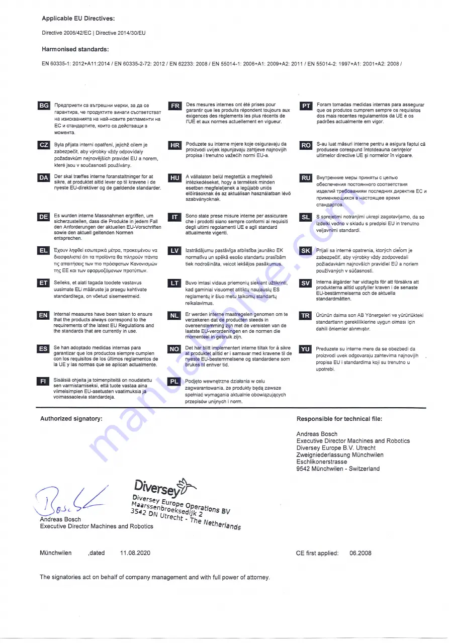 diversey TASKI IntelliDose Manual Download Page 3