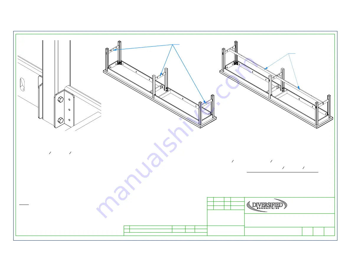 DIVERSIFIED WOODCRAFTS A32 Series Assembly Instructions Manual Download Page 5