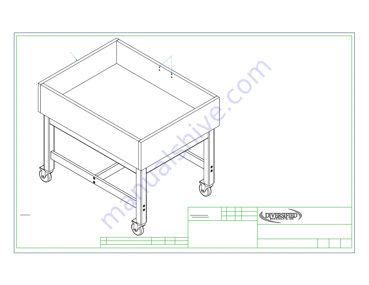 DIVERSIFIED WOODCRAFTS ARS-4030 Assembly Instructions Manual Download Page 10