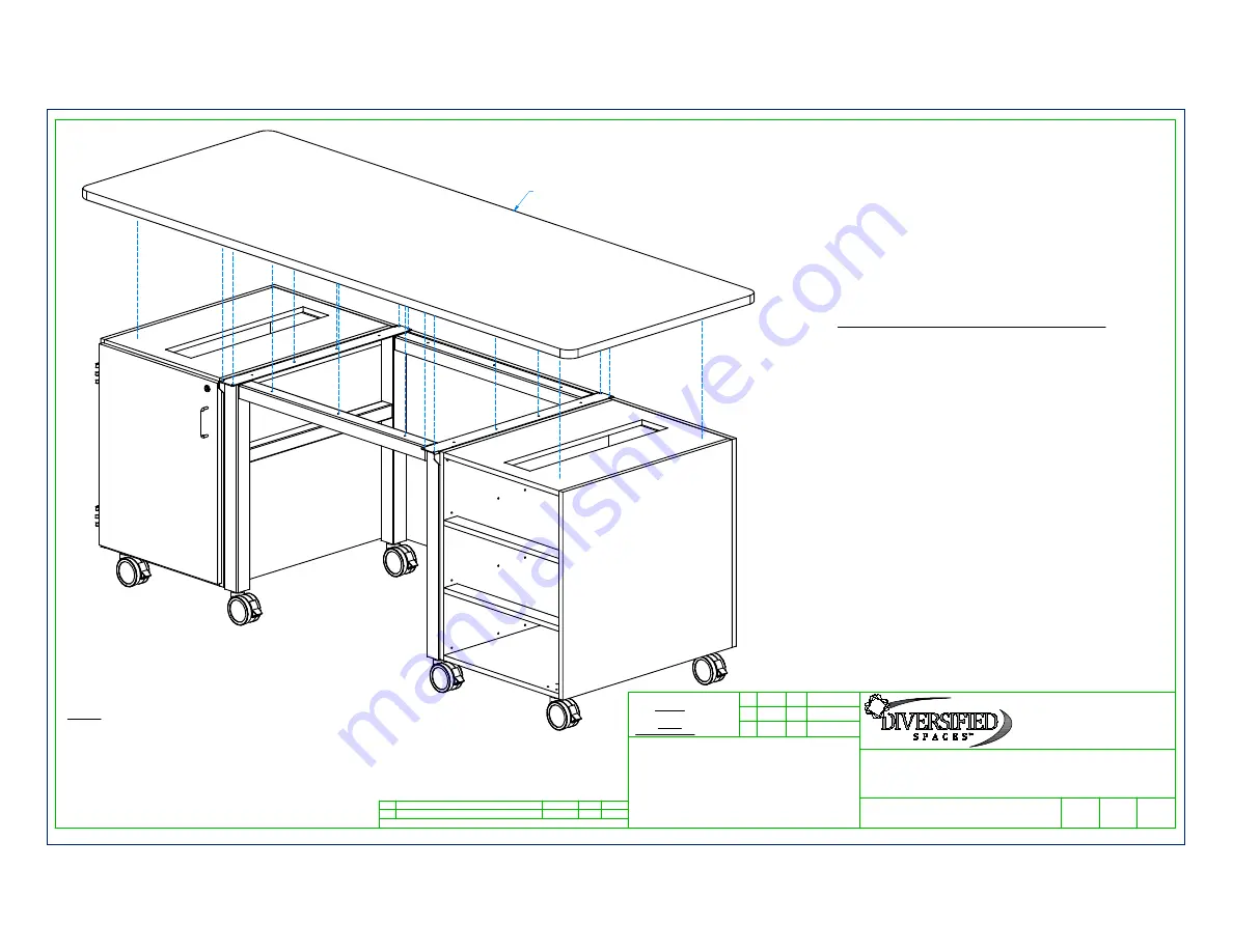 DIVERSIFIED WOODCRAFTS HFDL Series Assembly Instructions Manual Download Page 9