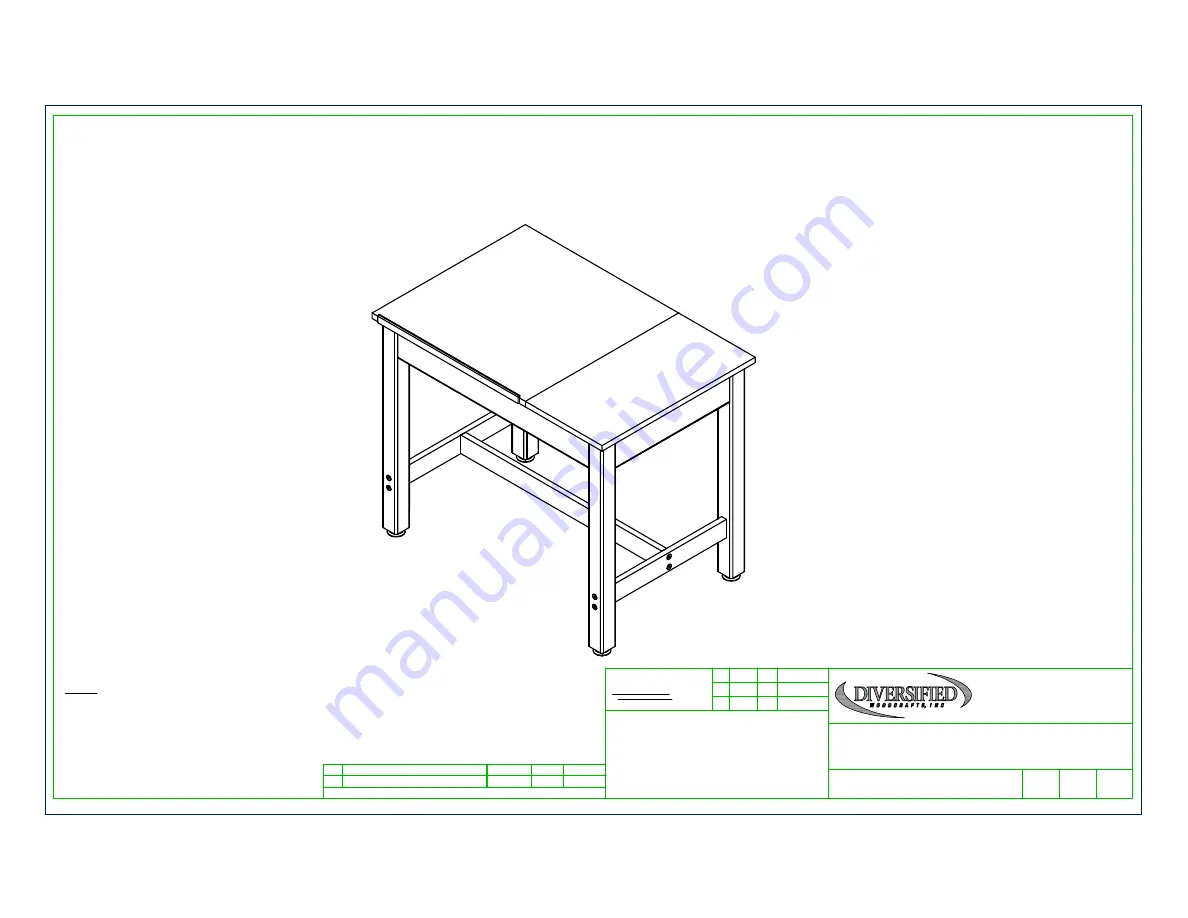 DIVERSIFIED WOODCRAFTS SHAIN DT-1 Assembly Instructions Manual Download Page 1