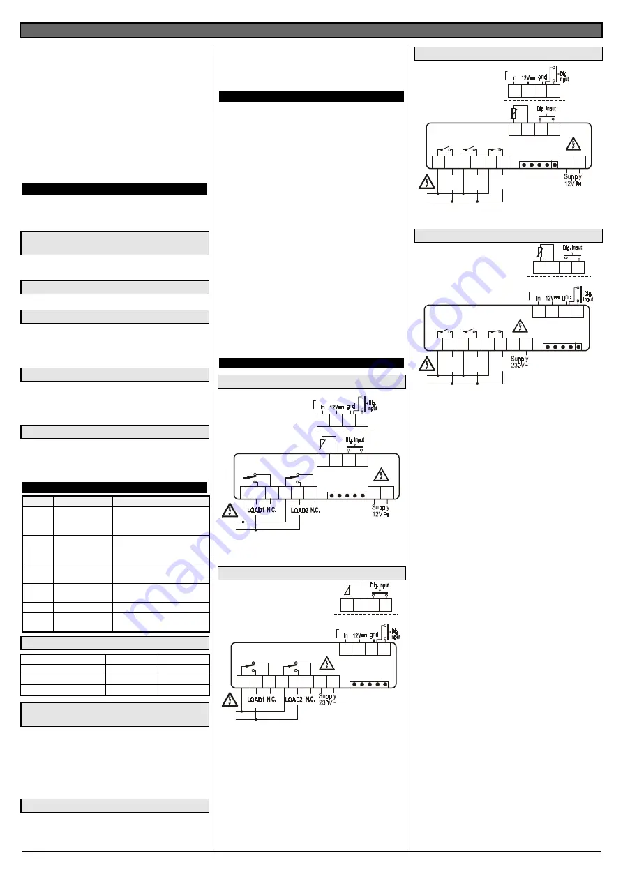 dixell XT220C Installing And Operating Insructions Download Page 3