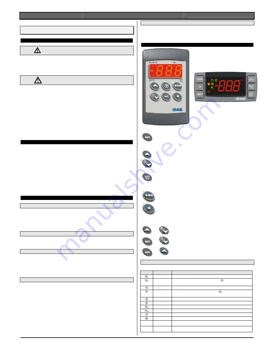 dixell XW562K Installation And Operating Instructions Manual Download Page 1