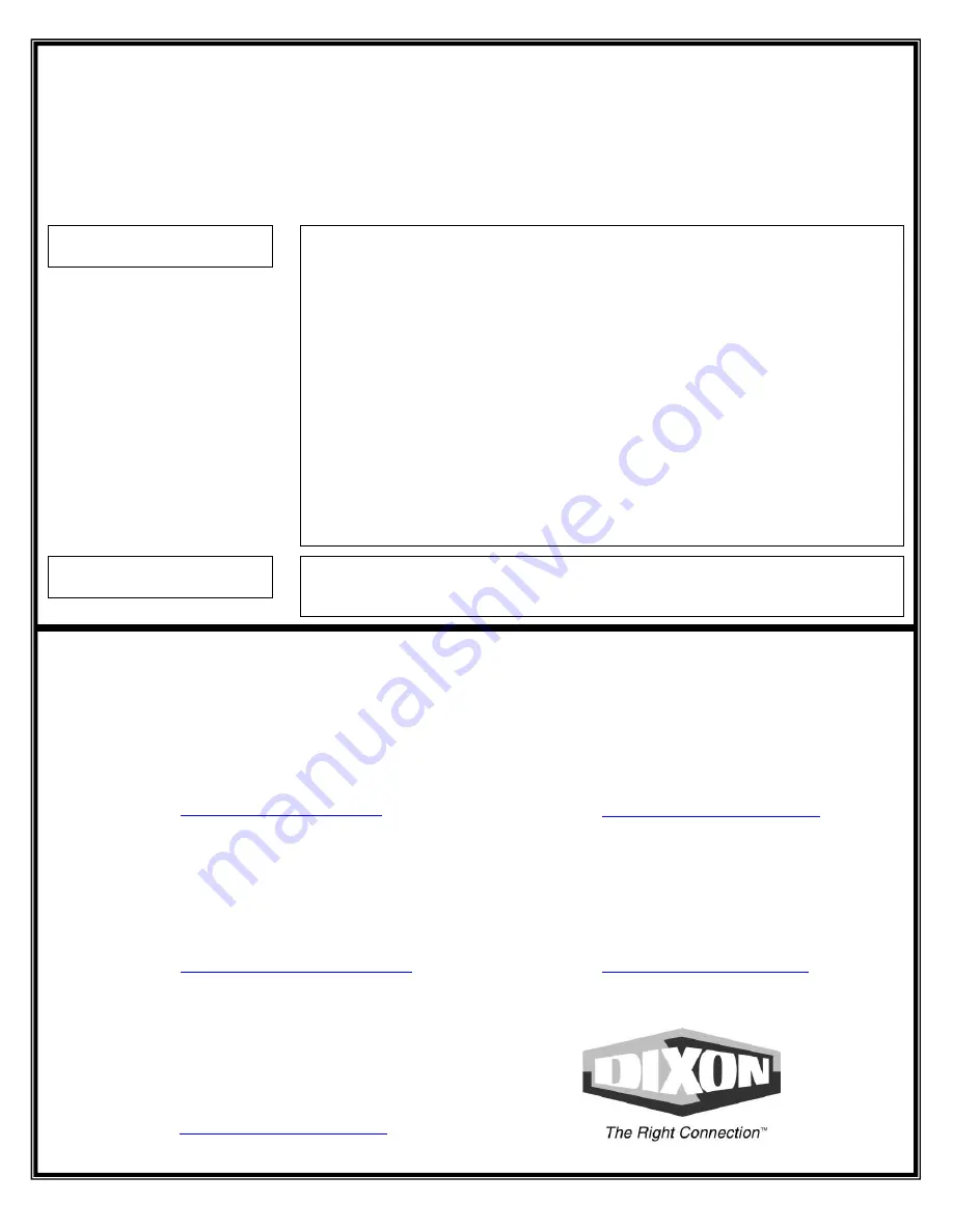 Dixon 5204B Скачать руководство пользователя страница 1