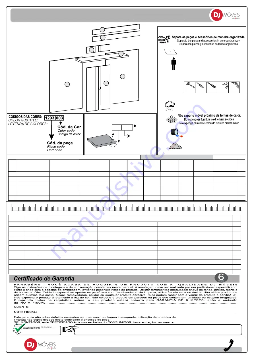 Dj MOVEIS FARO 14.780 Manual Download Page 1