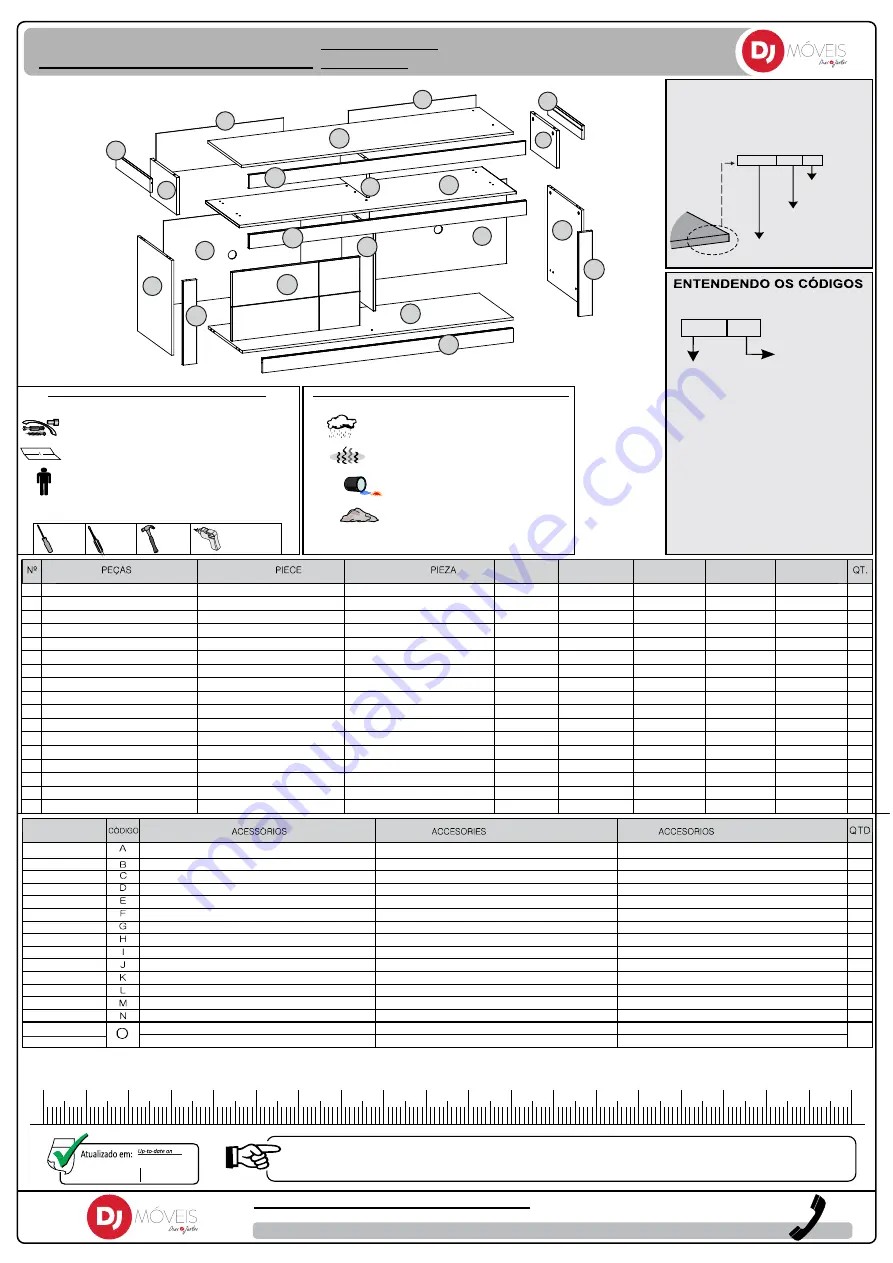 Dj MOVEIS Rack Verano Manual Download Page 1