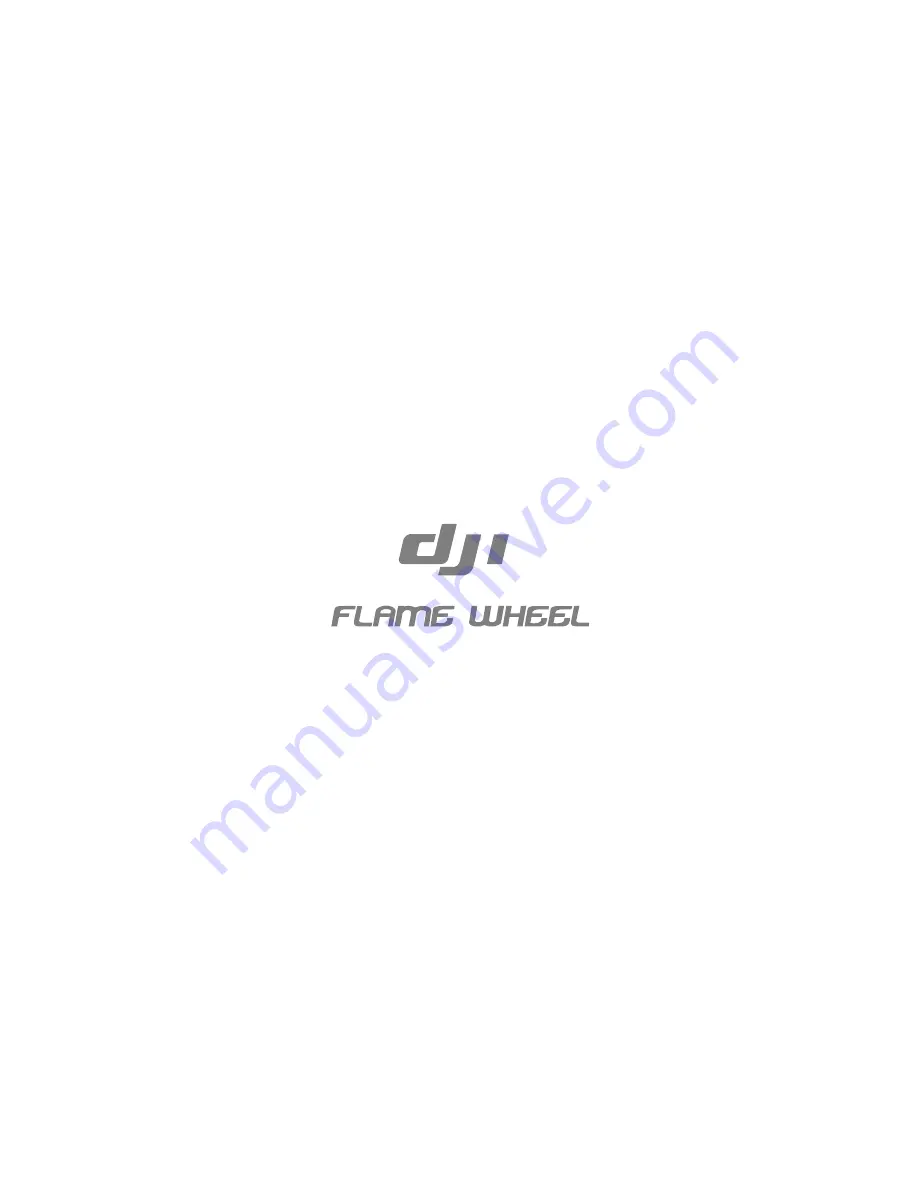 dji FlameWheel330 F330 User Manual Download Page 1