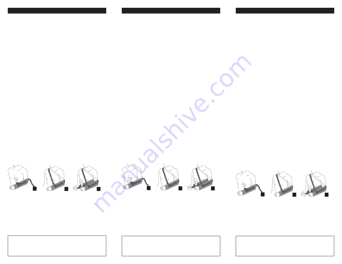 DJO Donjoy UltraSling 11-0138 13130 Series Quick Start Manual Download Page 2