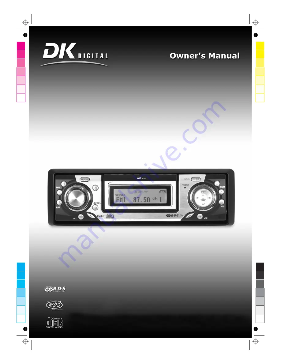 DK Digital DCR-M6000 Owner'S Manual Download Page 1