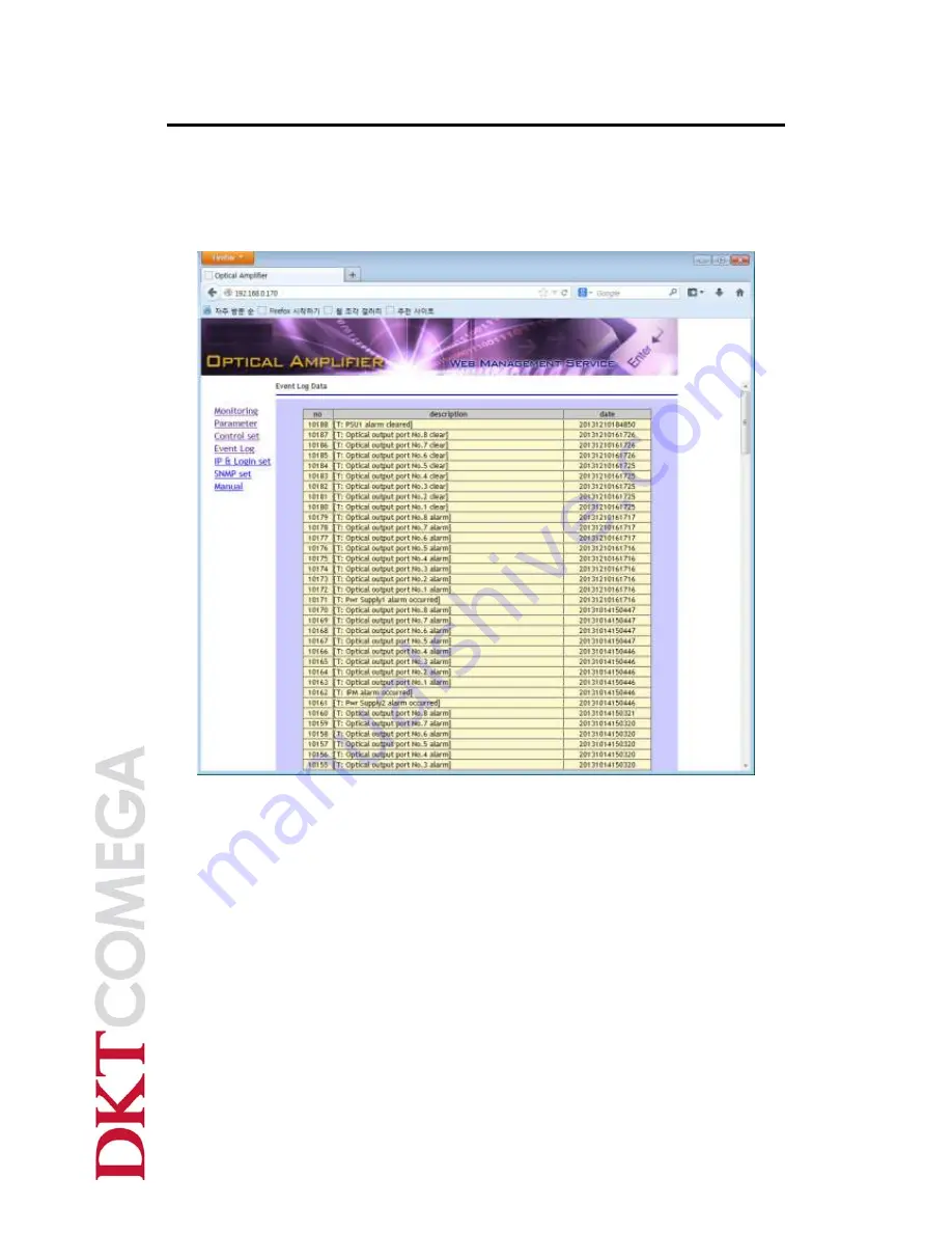 DKT Comega OFA-CCD series User Manual Download Page 41